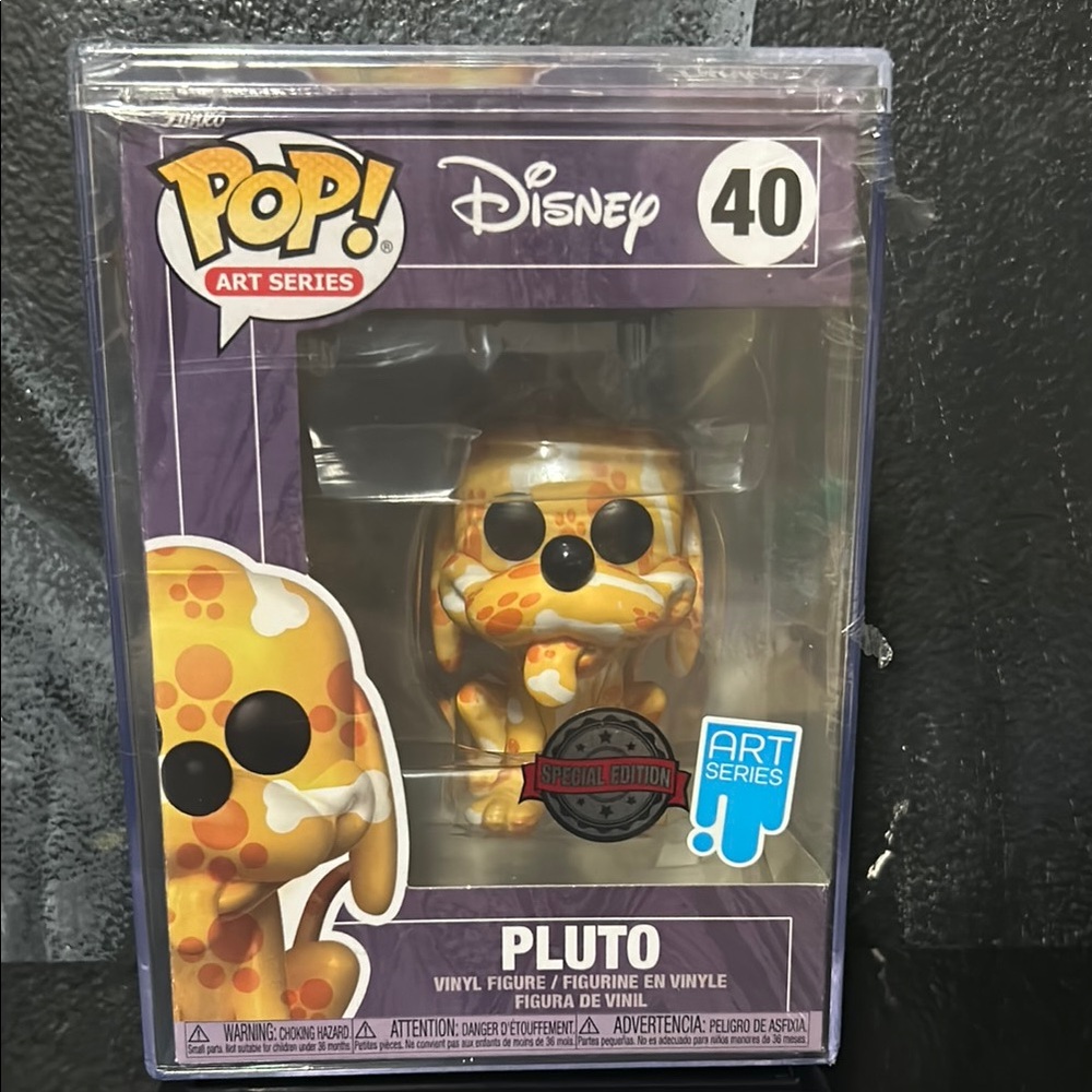 Funko Pop! Art Series Disney Pluto Vinyl Figure - Yellow and Orange